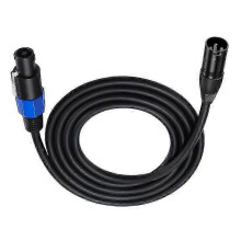 Speakon-auf-XLR-Stecker-Verlängerungskabel, robuster Audiostecker für professionelle Bühnentechnik