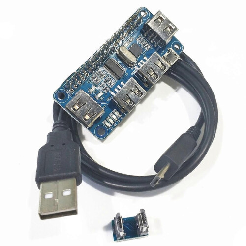 4 θύρες USB HUB HAT για πλακέτα επέκτασης 3 / 2 / Zero W USB σε UART για σειριακή αποσφαλμάτωση
