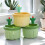 4 τεμάχια πλαστικά πώματα νεροχύτη Cactus, μικρό σουρωτήρι ν 4
