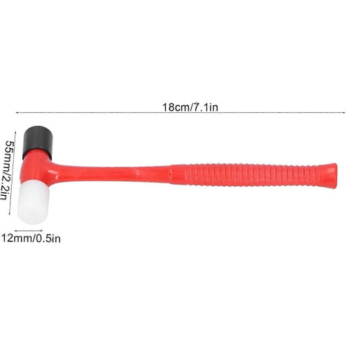 Small Rubber Mallet Hammer, 2PCS Reusable Plastic Hammers Jewelry Making Tools for Model Clock Watc 2
