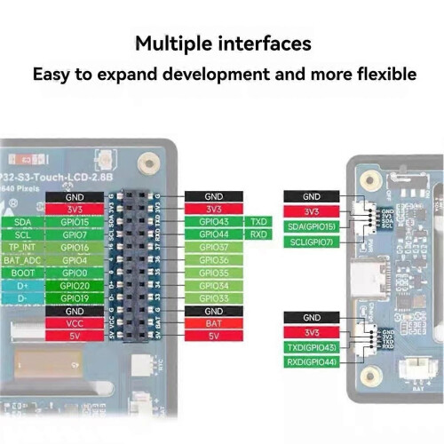 ESP32-S3 2.8inch IPS Capacitive Touch Display Development Board with Onboard Antenna ESP32 with Disp 1