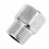 1/2 Inch Stainless Steel Pipe Adapter Connector with G1/2 Threaded Fitting 4