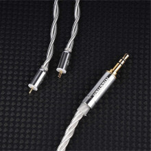 in Ear Monitor Replace Cable 4N OFC+4N Silver Plated OFC HiFi Audio Wire A