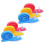 6-Pack TPE Snail-Shaped Door Stoppers, Assorted Colors, Protects Doors from Slamming 3