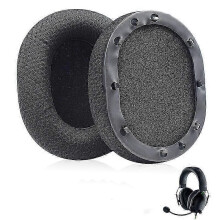 Razer BlackShark V2 & V2 Pro Replacement Earpads - Black Mesh Cushions for USB Sound Headset