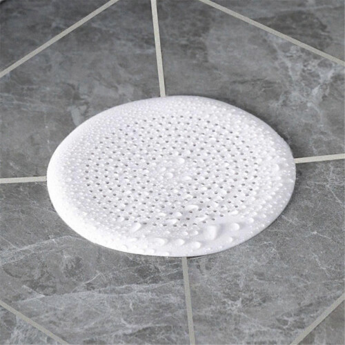 Hair Filter, Sink Anti-Clogging Filter, Shower Floor Drain Plug,White 1