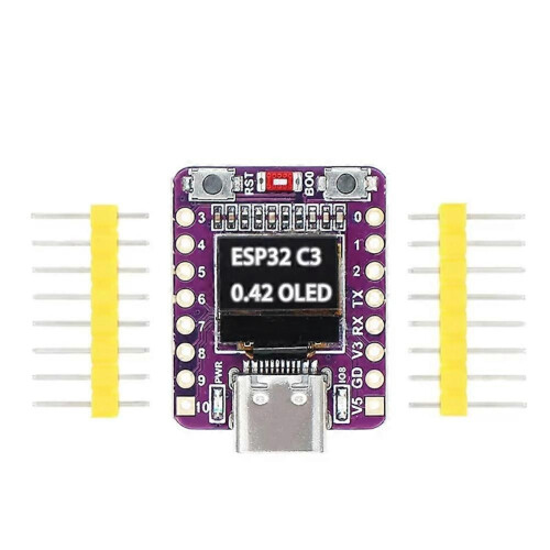 ESP32-C3 OLED Development Board with 0.42in OLED Module Ceramic Antenna Wifi Bluetooth ESP32 Supermini Development Board 1