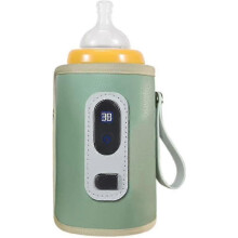 Portable USB Baby Bottle Warmer with LCD Display, Milk & Water Heater for On-the-Go Feeding