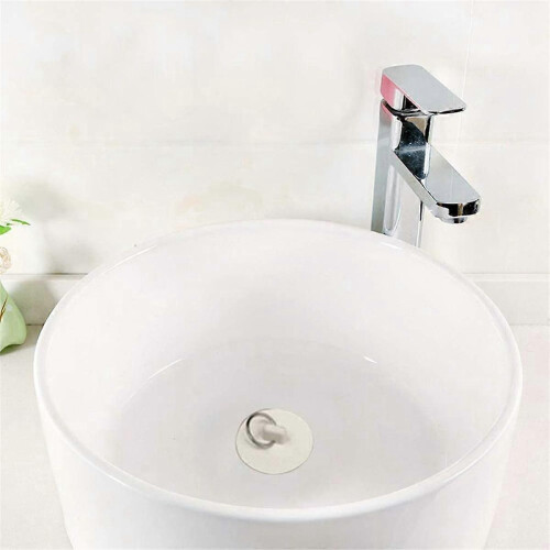 1 5/8 inch witte rubberen wastafelstop 2