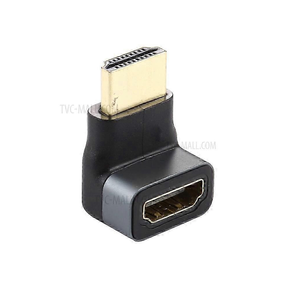 90 Degree Right Angle Hdmi Male To Female Adapter - Elbow Connector For Tight Spaces 9319739658040