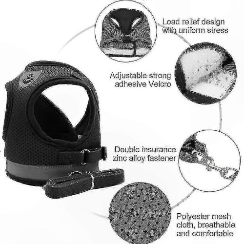 Escape-Proof Cat Harness for Walking, Secure & Comfortable Cat Walking Gear 1
