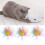 3Pcs Automatic Cat Toys with Rotating Feather for Interactive Play 2