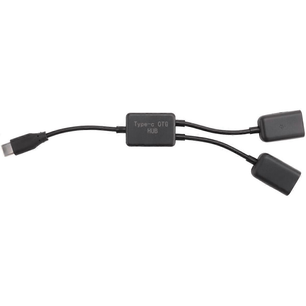 Type C Otg Usb 2.0 Female Otg Charge 2 Port Hub Cable Y Splitter 9319739658972
