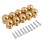 10 Pcs Cabinet Knobs Round Ball Knobs Bathroom Cabinet Knobs Dresser Knobs, Modern Cabinet Hardware for Kitchen Gold 2