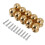 10 Pcs Cabinet Knobs Round Ball Knobs Bathroom Cabinet Knobs Dresser Knobs, Modern Cabinet Hardware for Kitchen Gold 3
