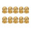 10 Pcs Cabinet Knobs Round Ball Knobs Bathroom Cabinet Knobs Dresser Knobs, Modern Cabinet Hardware for Kitchen Gold 4