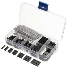 310-teiliges Set mit 2,54-mm-Dupont-Kabelbrücken (Stecker + Buchse) und Stiftleistensteckern