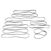 Lote de 10 courroies de rechange en caucho de alta elasticidad para tourne-disque, lector de CD, DVD,