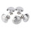 10Pcs Round Stainless Steel Cabinet Knobs Drawer Handles Cupboard Accessories 4
