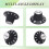 Witch Hat Knobs Top Hat Knobs Tone Volume Control Knobs for Electric Guitar Bass Amplifier Effect Pedal 9