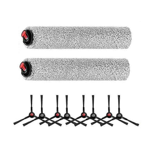 10PCS for Eufy Omni E28 / E25 Robot Vacuum Replacement Parts Vacuum Side Brush Roller Brush 1