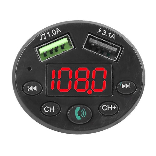 Πομπός FM αυτοκινήτου E6 Bluetooth Handsfree Kit Οθόνη LED Στερεοφωνικό o με θύρα USB