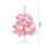 Pink Christmas Tree with Lights 23.6 Inches 2