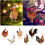 Acryl kippenornament voor de kerstboom 4