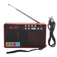 Portable Bluetooth FM Radio with Telescopic Antenna FM 87.5 - 108 MHz