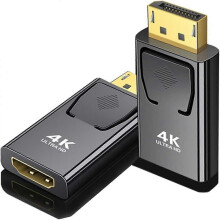 Adattatore video 4K DP a HDMI compatibile, da DisplayPort maschio a HDMI compatibile, per computer,