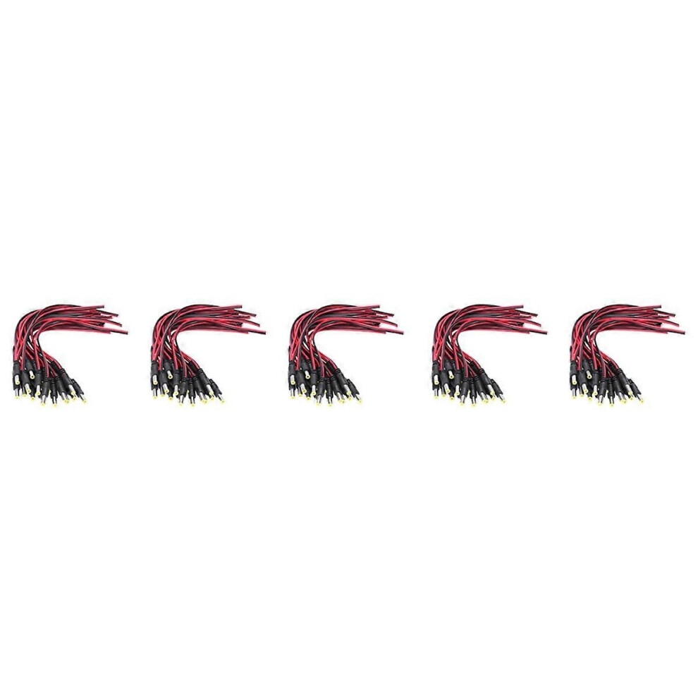 100 Pcs 5.5 X 2.1Mm Male Dc Power Jack Plug Cctv Camera Power Connection Line 9319739661996