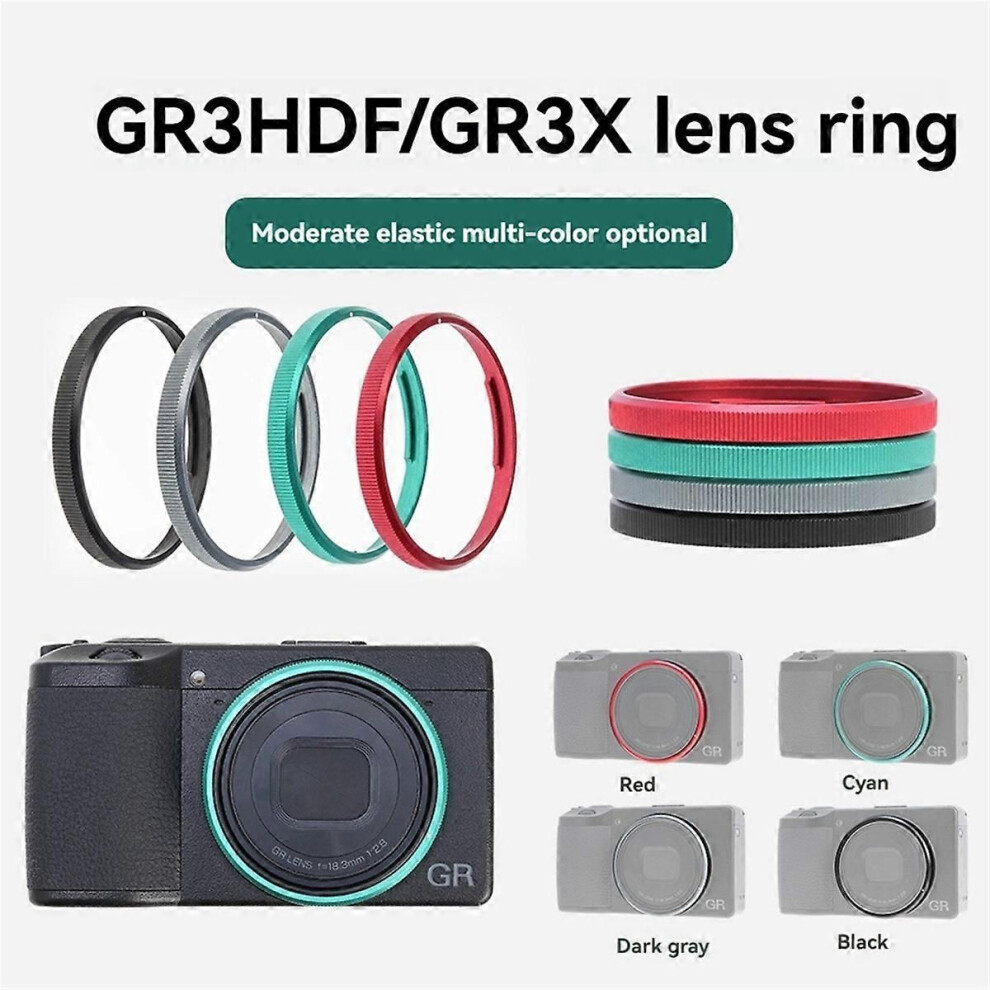 Camera Lens Ring For Ricoh Gr Iii Gr3x/Gr3 Hdf Camera Black 9319739677980