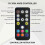 Kit controller ARGB con telecomando a 17 tasti, mini kit controller per ventole PC RGB compatibile con 4