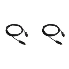 2 pezzi 3 FT 1.1M Metre Digital Fiber Optical Audio Toslink SPDIF Cavo audio DVD con spina