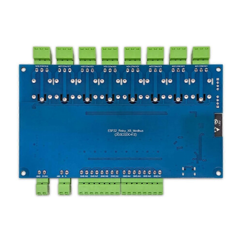 ESP32 RS485 Modbus 8 Channel Relay Module 9-24V TYPE-C with WIFI Bluetooth Support Modbus 2