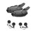 2Pcs Bluetooth Intercom Motorcycle Full Helmet Headset for 2 Rider 1