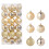Boules de Noël dorées (36 pièces) 3