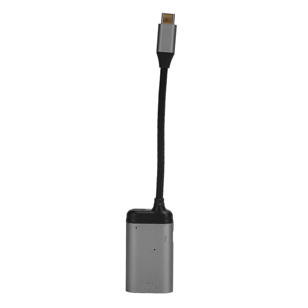 Usb-C To Dp Cable Adapter, 100W Aluminum Alloy Pd Charging Converter 8K 60Hz 9319739660661