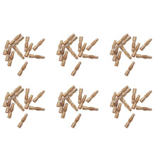 60 szt. złotych, męskich, wymiennych wtyczek bananowych 4 mm