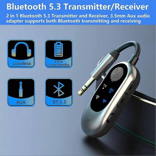 Ασύρματος πομπός ήχου Bluetooth για ακουστικά, προσαρμογέας υπ 2