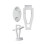 Console Controller Organizer for Meta Quest3/ Quest 2 Grip Organizer for PS MOVE Grip Desktop Organizer White 2