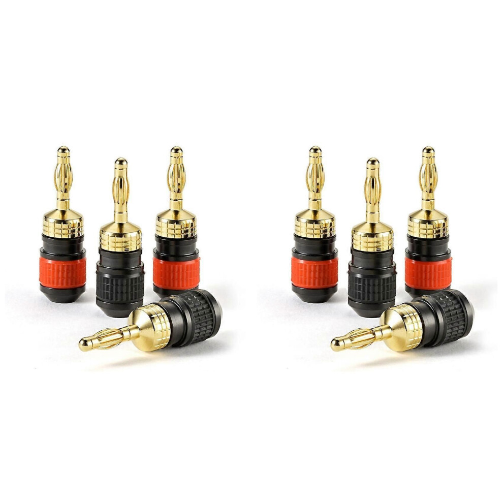 Premium Plated Quick Connect Banana Plugs: Safety Speaker Connector 9319739662962