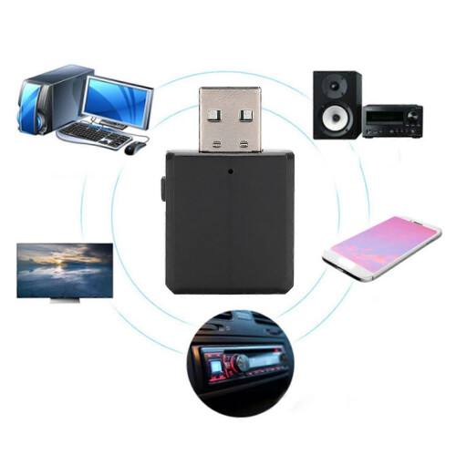 2 Pack Bluetooth 5.0 o Transmitter Receiver 2 in 1 Adapter for TV Car Computer 2