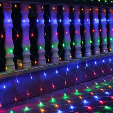 200 LED-es karácsonyi hálófények, 2,3 x 1,8 méter, többszínű