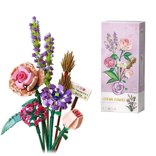 Kit de construcție flori LINLIN – Set de jucării model ABS3D