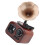 Cutie muzicală mini, gramofon decorativ, maro, pachet de 3 1