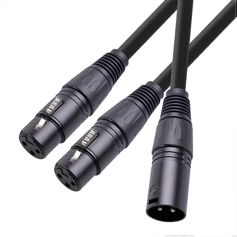Xlr Y-Splitter Cable, Xlr Male To Dual Xlr Female Mic Combiner- 50Cm 9319739663518