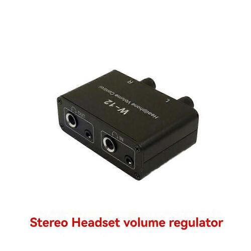 Sound Controller Headphone Volume Control 3.5mm + 6.35mm Stereo Volume Controller Adjustment for Left and Right Channels 1