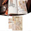 10 Sheets Vintage Paper Decorative Multipurpose Antique Paper Set for Diaries Cards Scrapbook Patchwork Pattern 2