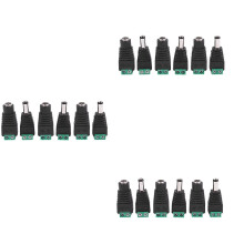 18 szt. adapterów zasilania CCTV DC 5,5 x 2,1 mm żeńskie + męskie